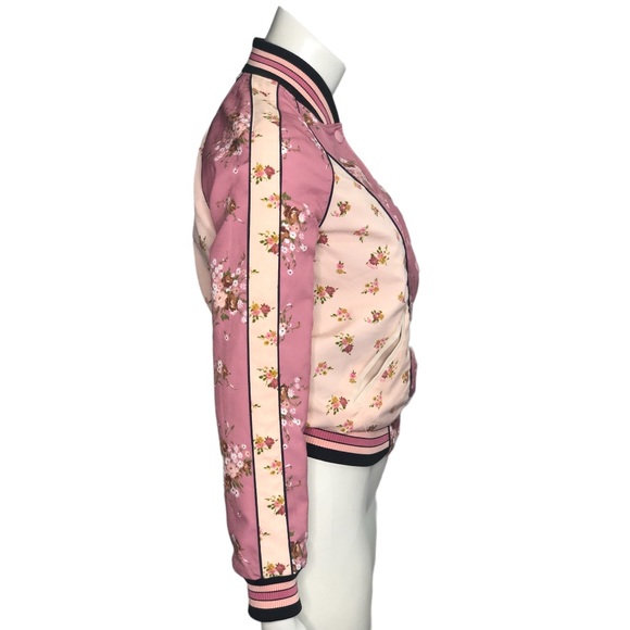 Coach Reversible Satin Varsity Style Bomber Jacket - Picture 11 of 16